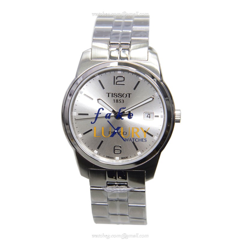 Tissot T049.410.11.037.01 T-Classic - Replica Watch - Quartz - Silver Dial - Steel Bracelet - 38mm - Image 2