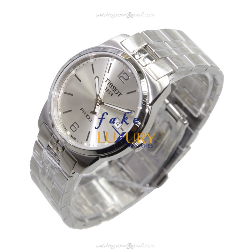 Tissot T049.410.11.037.01 T-Classic - Replica Watch - Quartz - Silver Dial - Steel Bracelet - 38mm - Image 3