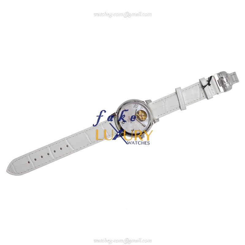 Tissot T-CLASSIC Automatic Replica Watch T050.207.16.116.00 White Dial White Leather Strap - Image 2