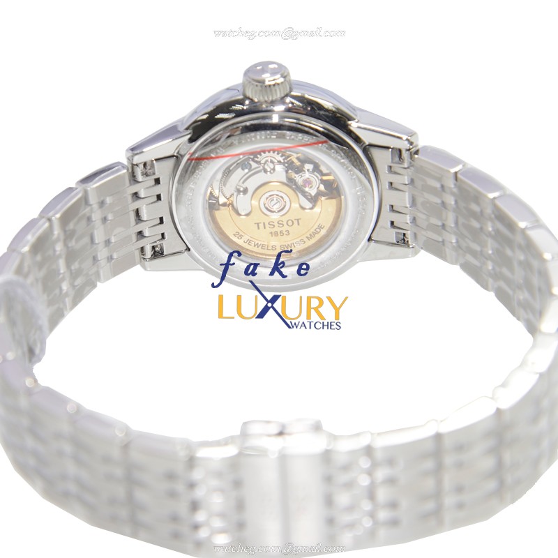 Tissot T085.207.11.011.00 T-Classic White Dial Silver Bracelet Automatic Steel Replica Watch - Image 4