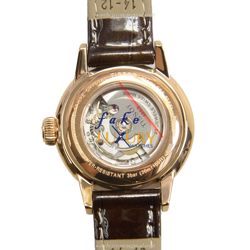 Tissot T-CLASSIC T085.207.36.013.00 Replica Watch, Automatic Movement, White Dial, Brown Leather - Image 3