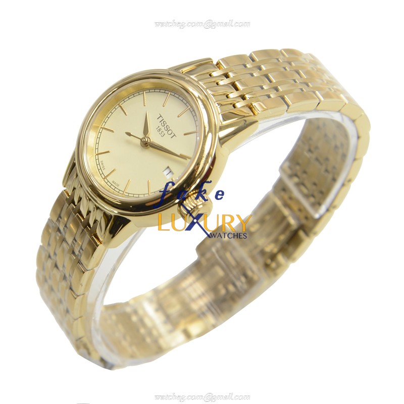 Tissot T-CLASSIC T085.210.33.021.00 Quartz Gold Dial Stainless Steel Replica Watch - Image 3
