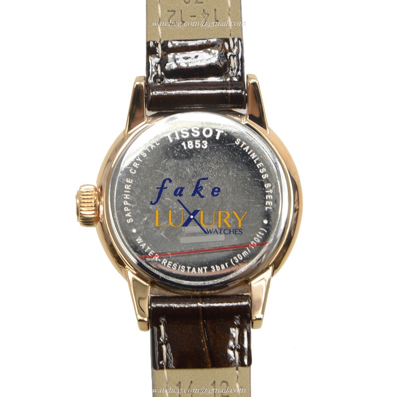 Tissot T-CLASSIC Replica Watch T085.210.36.013.00, Quartz Movement, White Dial, Brown Leather Strap - Image 3