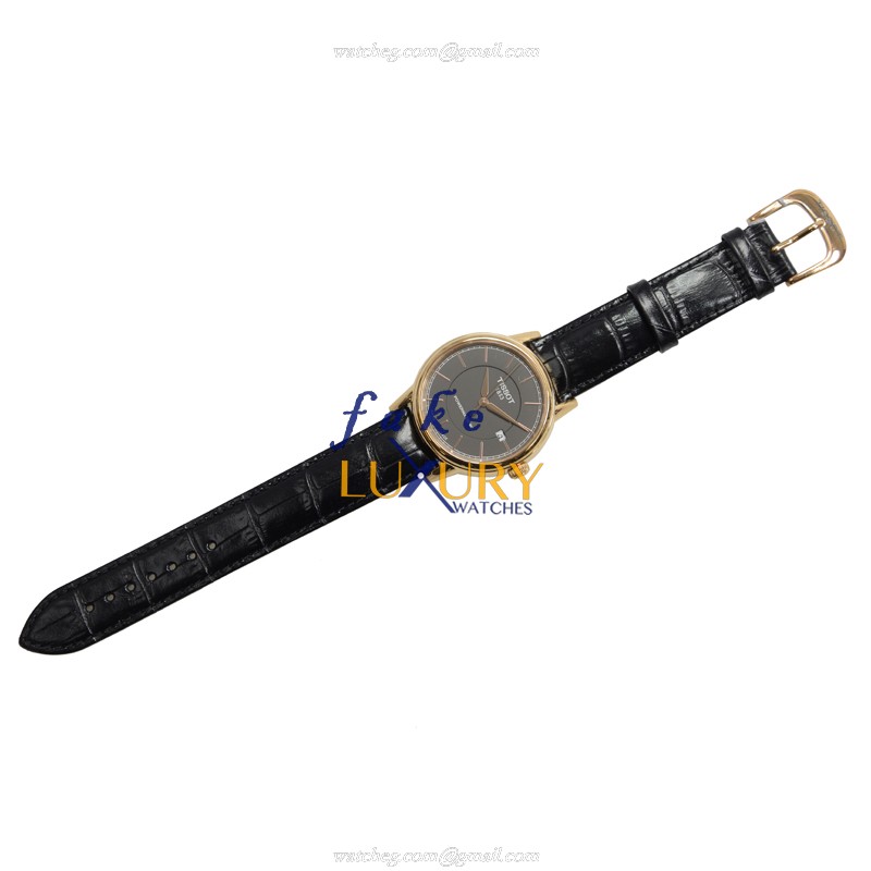 T085.407.36.061.00 - Tissot T-Classic Replica Watch Automatic Gray Dial Leather Strap - Image 2