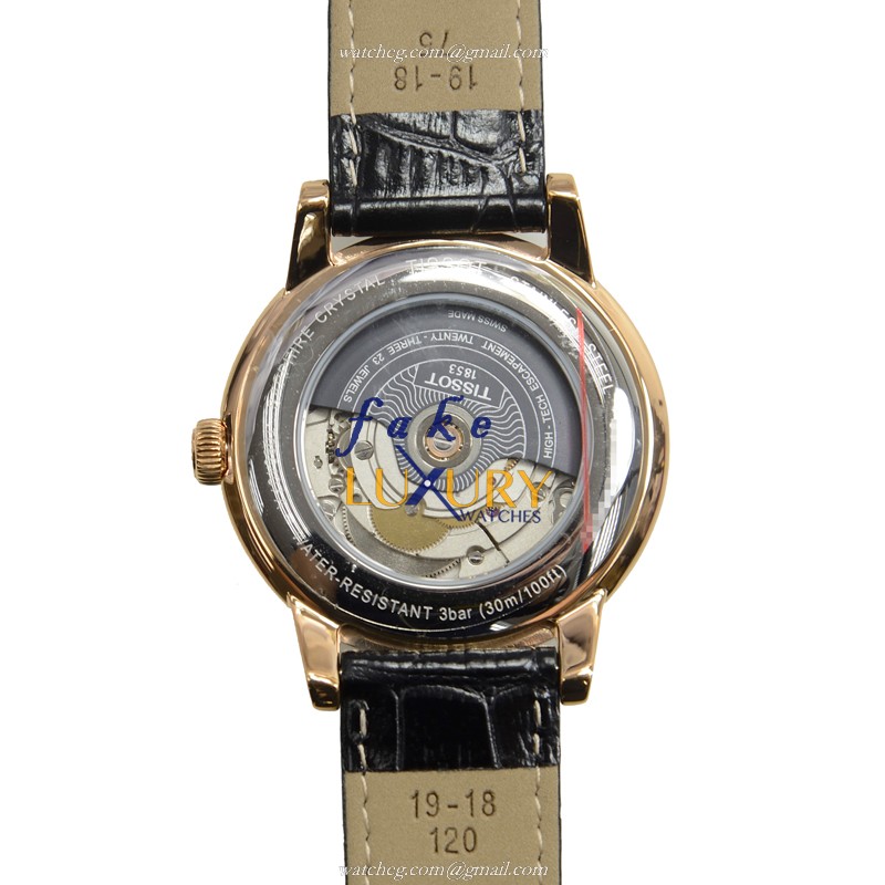 T085.407.36.061.00 - Tissot T-Classic Replica Watch Automatic Gray Dial Leather Strap - Image 3