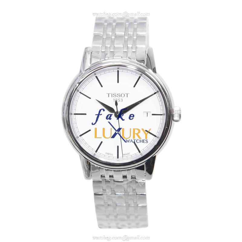 Tissot T085.410.11.011.00 | T-Classic Quartz Stainless Steel White Dial Silver Strap Replica Watch - Image 2