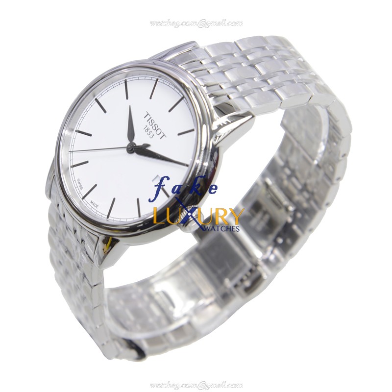 Tissot T085.410.11.011.00 | T-Classic Quartz Stainless Steel White Dial Silver Strap Replica Watch - Image 3
