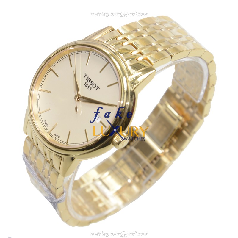 Tissot T085.410.33.021.00 - Replica Watch - Gold Dial - Quartz - Stainless Steel Bracelet - Image 3