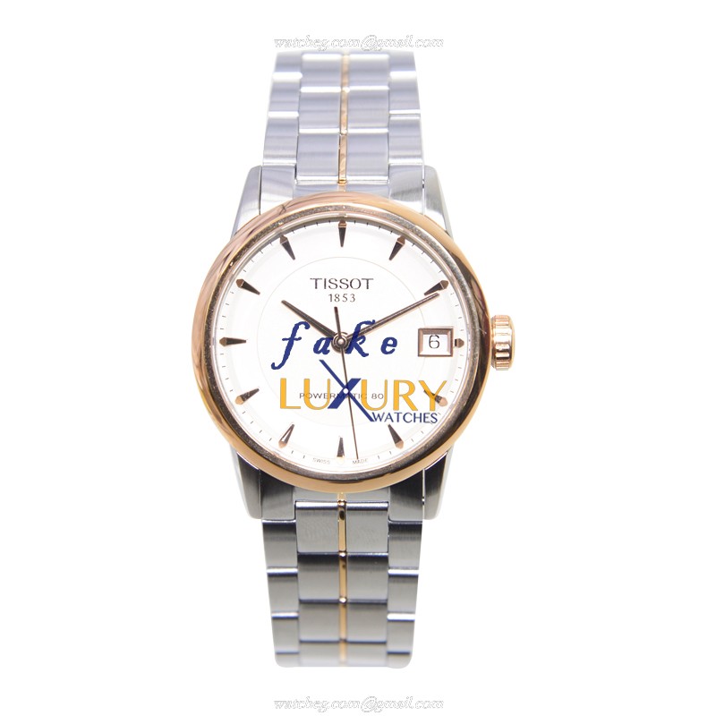 Tissot T-CLASSIC T086.207.22.261.01 Automatic White Dial Stainless Steel Replica Watch - Image 2