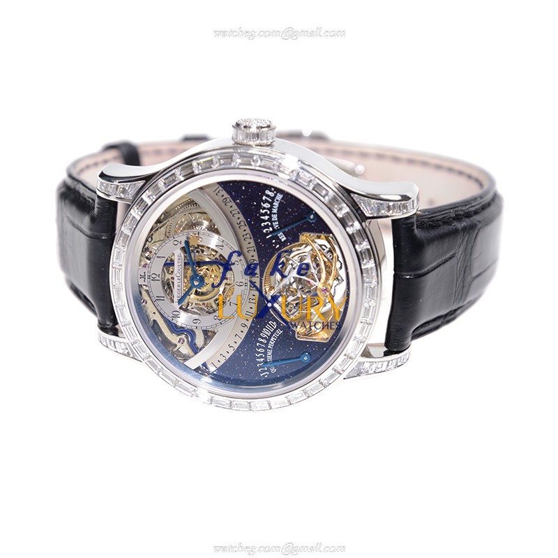 Jaeger-Lecoultre Q6006405 MASTER ULTRA THIN Manual Wind 18kt White Gold Replica Watch - Dark Blue - Image 4