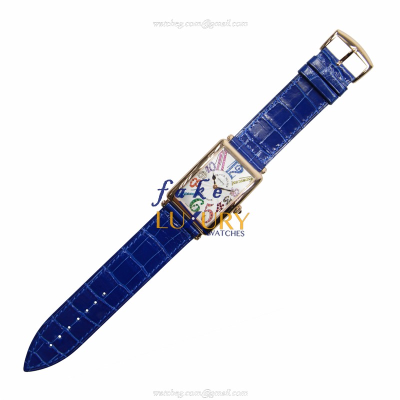 Franck Muller 1002 QZ MAG COL 5N LONG ISLAND Quartz 18kt Rose Gold Replica Watch, Model - Image 2
