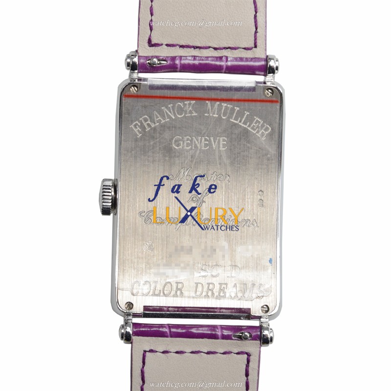Franck Muller 1200 SC D COL DRM OG Automatic Silver Dial Purple Strap Replica Watch - Image 3