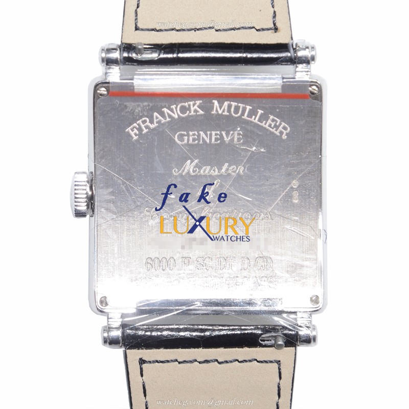 Franck Muller 6000 H SC DT D CD COL DRM OG Replica Watch, Automatic, Silver Dial, 18kt White Gold & - Image 3