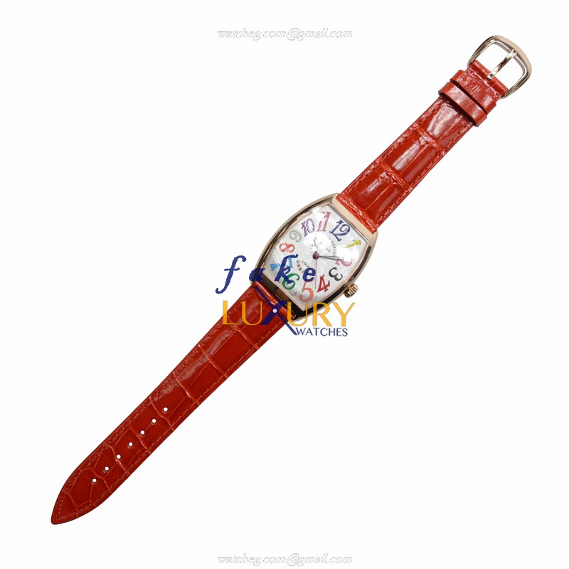 Franck Muller 6850 B SC COL DRM 5N Replica Watch, Automatic Movement, Silver Dial, Rose Gold Case - Image 2