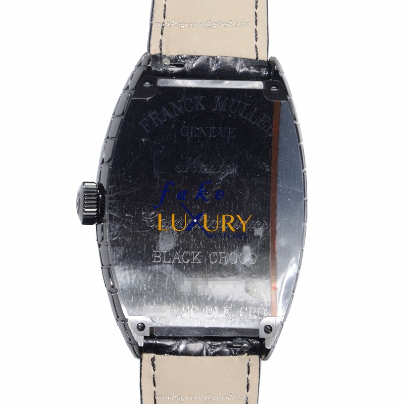 Franck Muller 8880 SC BLK CRO AC Automatic Black Dial Stainless Steel Leather Replica Watch - Image 3