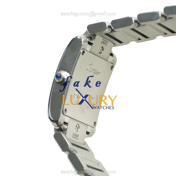Cartier W51008Q3 Replica Watch TANK Quartz Stainless Steel Silvery White Dial - Image 2