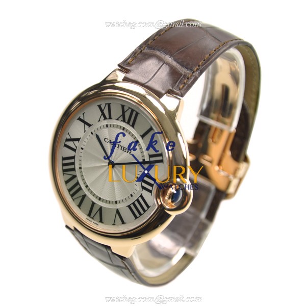 Cartier W6920054 BALLON BLEU Manual Wind 18kt Rose Gold Replica Watch - Ceramic Bezel - Swiss - Image 3