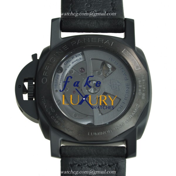 Panerai PAM00335 LUMINOR Automatic Ceramic Replica Watch, Automatic, Black Dial, Steel Case - Image 3