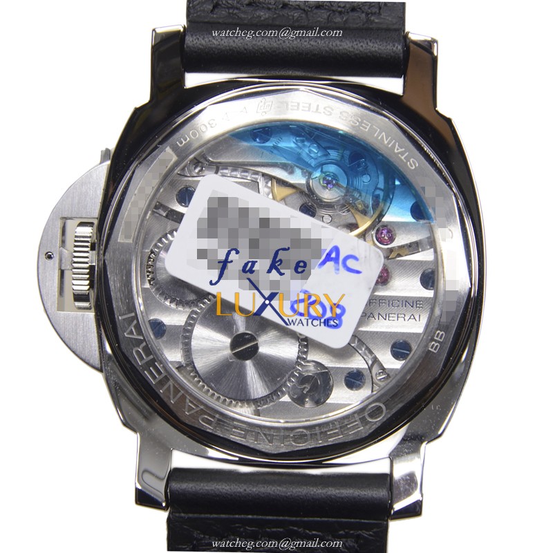Panerai PAM00112 LUMINOR Manual Wind Stainless Steel Replica Watch, Black Dial, Sapphire Crystal - Image 3