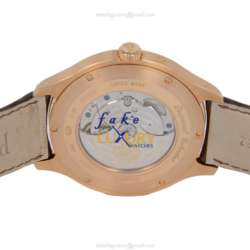 Piaget G0A33019 Emperador Automatic 18kt Rose Gold Dark Blue Dial Replica Watch - Image 4
