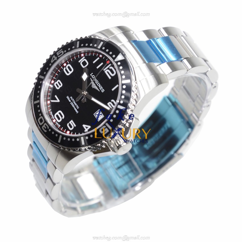 Longines L3.695.4.53.6 Replica Watch, Black Dial, Steel Case, Automatic Movement - Image 3