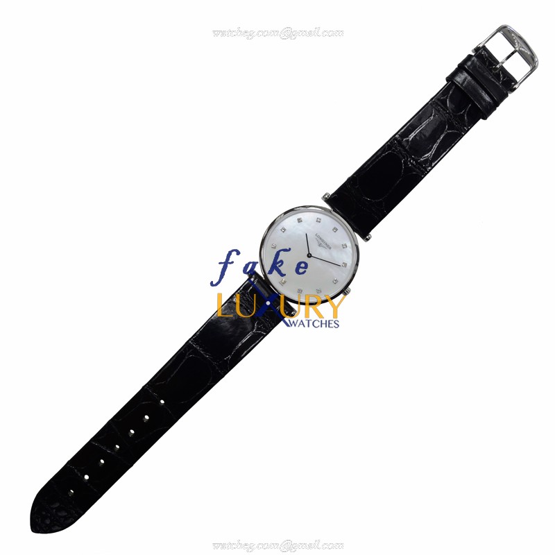 Longines L4.709.4.87.2 La Grande Quartz Replica Watch, White Mother of Pearl Dial, Steel Case - Image 2