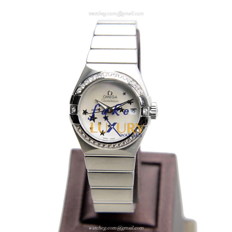 Omega 123.15.27.20.05.001 CONSTELLATION Automatic Stainless Steel & Diamonds Replica Watch, White - Image 2