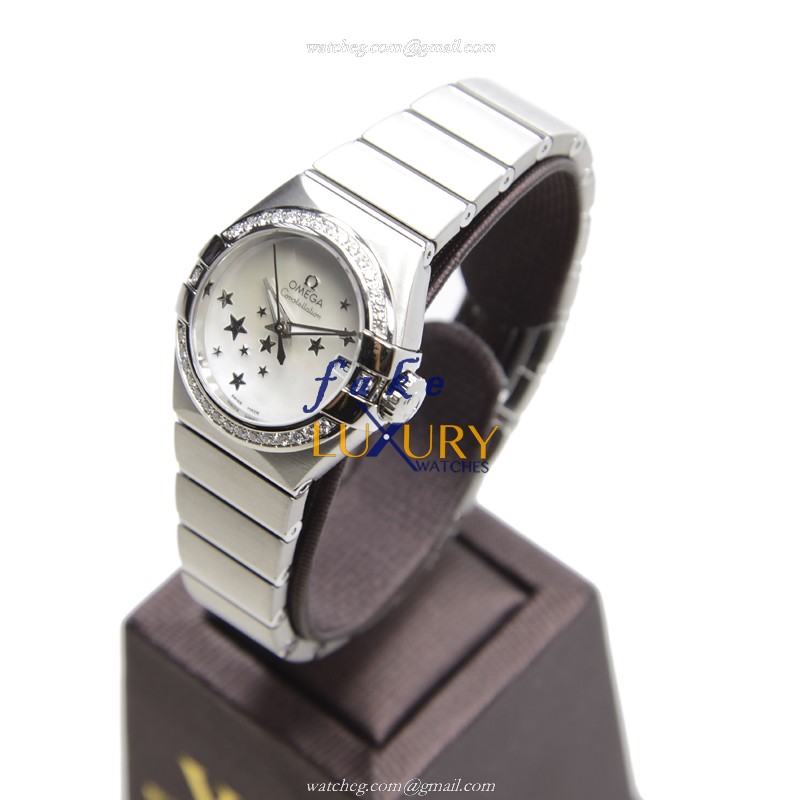 Omega 123.15.27.20.05.001 CONSTELLATION Automatic Stainless Steel & Diamonds Replica Watch, White - Image 3