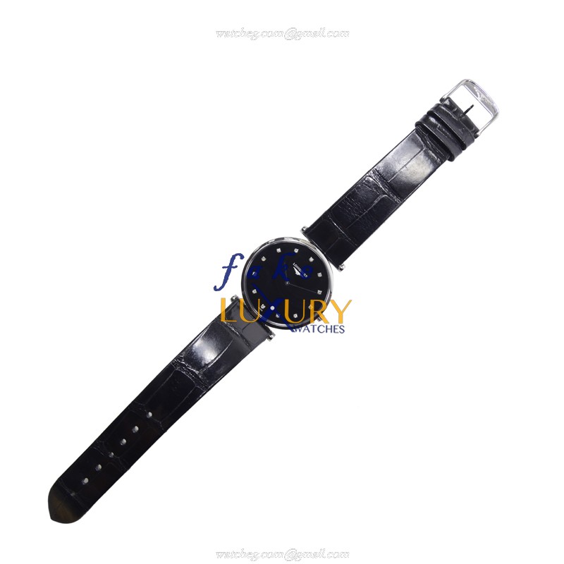 Longines La Grande L4.709.4.58.2 | Quartz | Black Dial | Alligator Strap | Replica Watch - Image 2