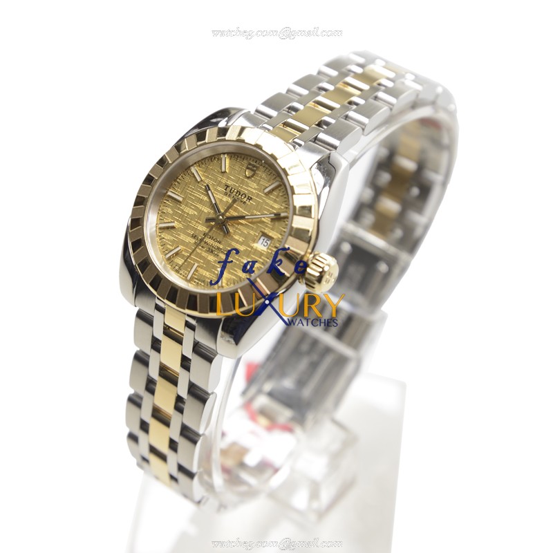 Tudor CLASSIQUE Automatic 18kt Gold & Steel Replica Watch 22013-62543-CHCL, Swiss Movement - Image 3