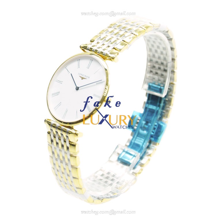 Longines La Grande L4.709.2.11.7 Replica Watch, White Dial, PVD Gold Case, Quartz Movement - Image 3
