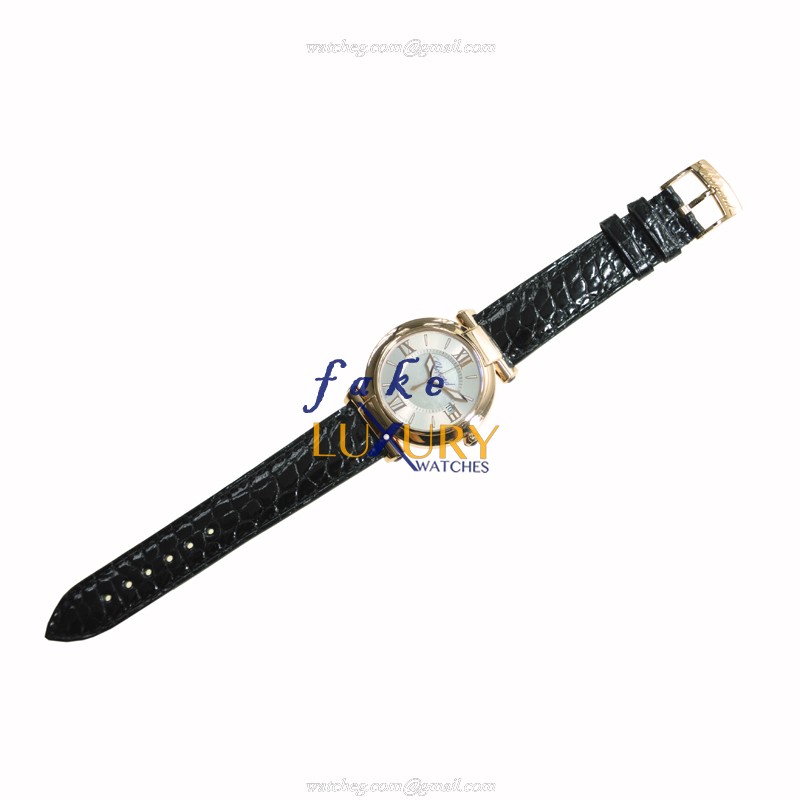 Chopard 384221-5001 IMPERIALE Quartz 18kt Rose Gold Replica Watch - Swiss Movement, Silver Dial - Image 2