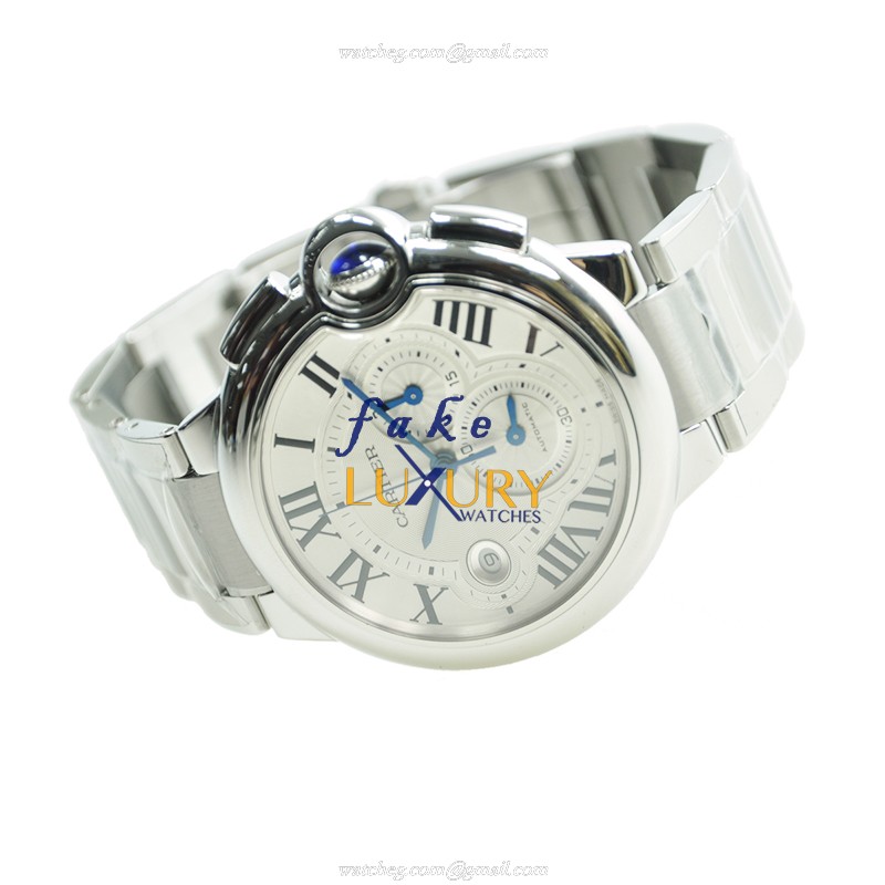 Cartier W6920002 BALLON BLEU Automatic Silver Dial Steel Case Replica Watch - Image 4