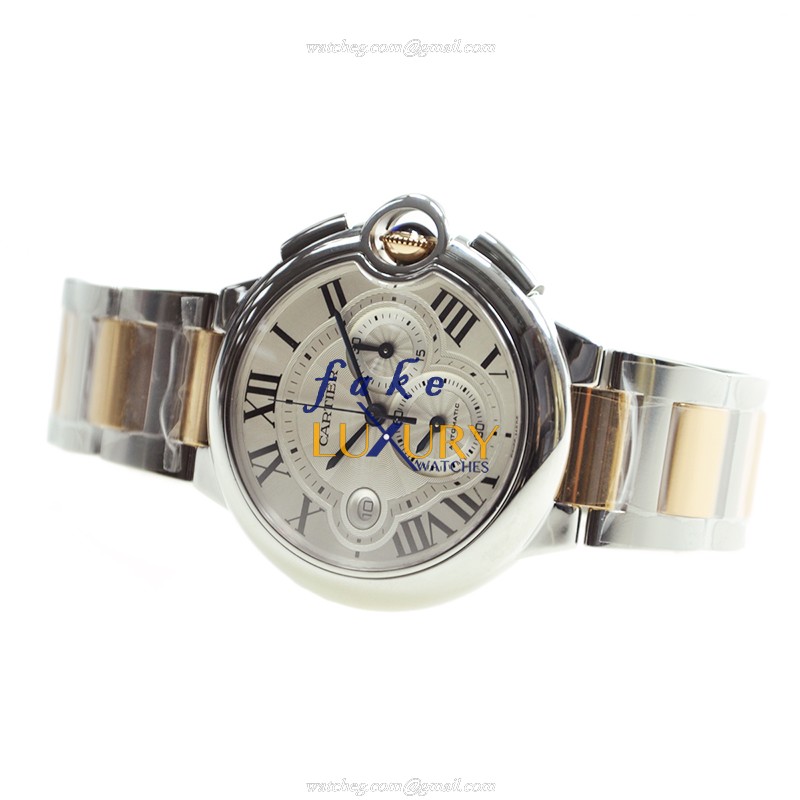 Cartier W6920063 BALLON BLEU Automatic Stainless Steel Replica Watch, Silver Dial, 44mm Case - Image 4