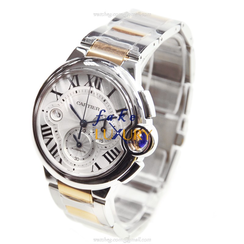 Cartier W6920063 BALLON BLEU Automatic Stainless Steel Replica Watch, Silver Dial, 44mm Case - Image 3