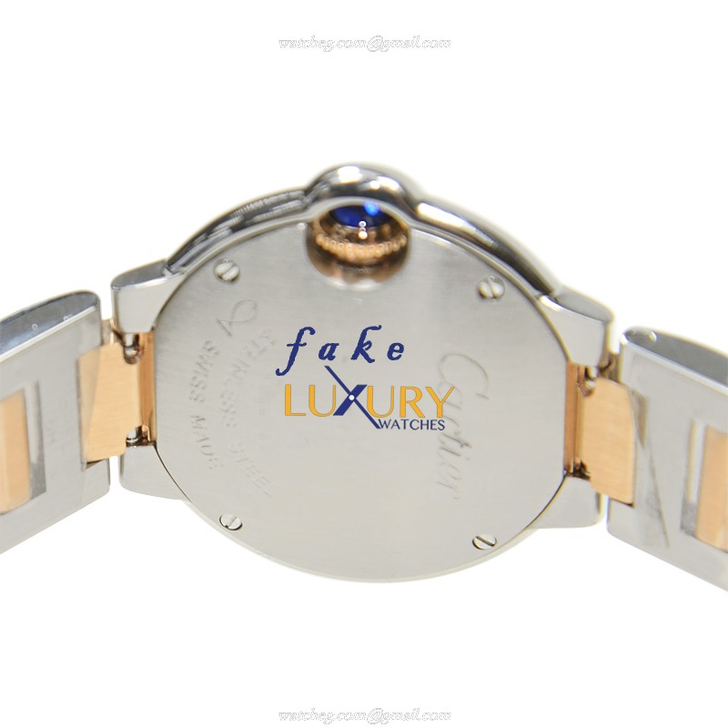 Cartier Ballon Bleu Quartz Replica Watch, Model: WE902030, Swiss Movement, Silver Dial, Steel Case - Image 4