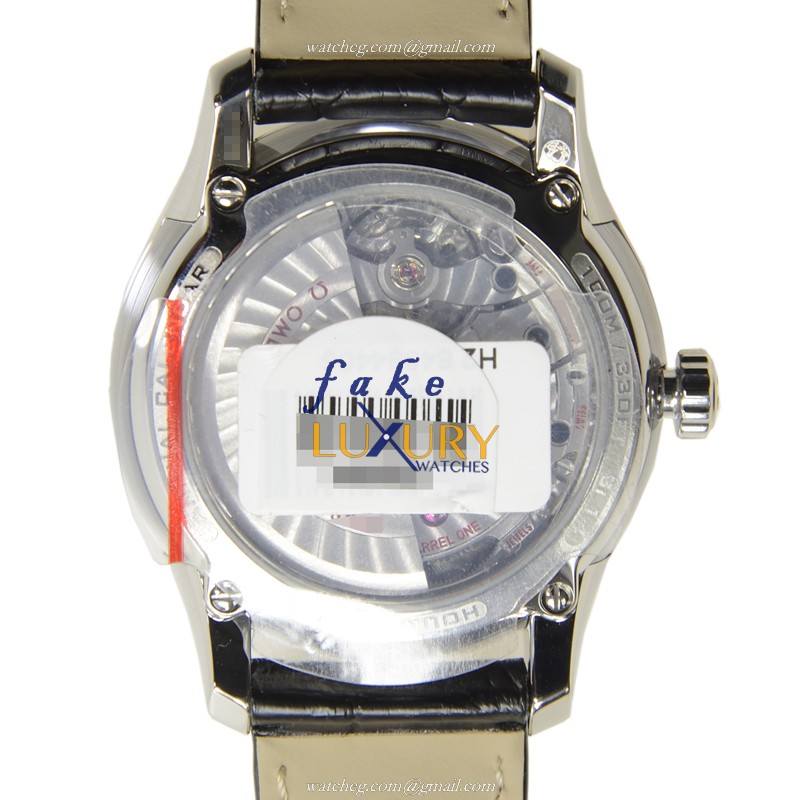 Omega 431.33.41.22.06.001 Automatic Stainless Steel Gray Dial Alligator Strap Replica Watch - Image 3