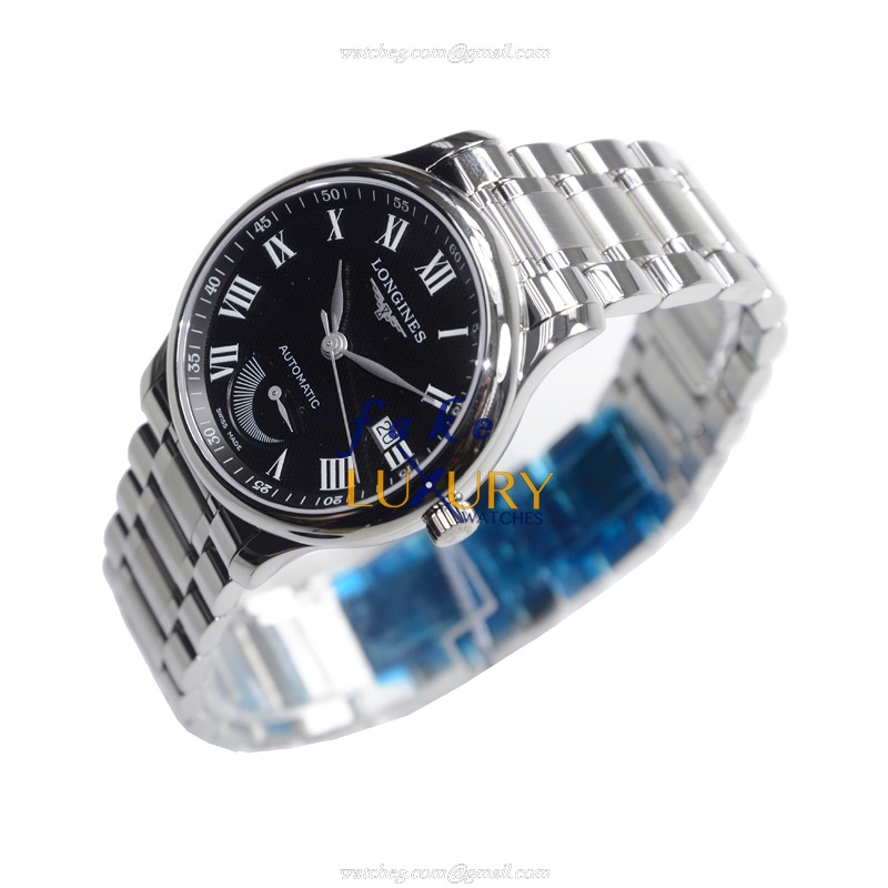 Longines L2.708.4.51.6 Replica Watch, Automatic Swiss Movement, Stainless Steel Case, Black Dial - Image 3