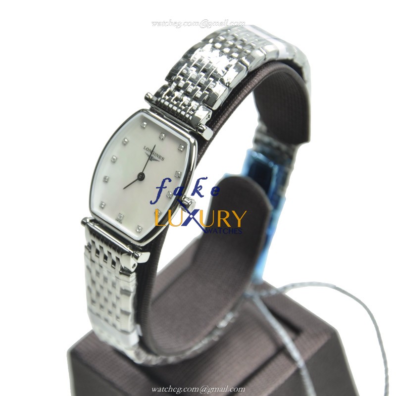 Longines LA GRANDE Quartz Replica Watch L4.205.4.87.6 - White Mother of Pearl Dial - Steel Bracelet - Image 3