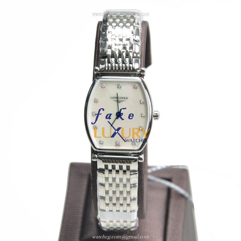 Longines LA GRANDE Quartz Replica Watch L4.205.4.87.6 - White Mother of Pearl Dial - Steel Bracelet - Image 2