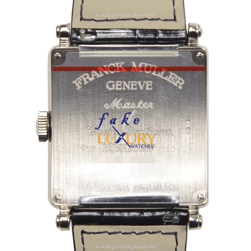 Franck Muller 6000 H SC DT REL R OG Master Square Auto 18kt White Gold Replica Watch - Image 3