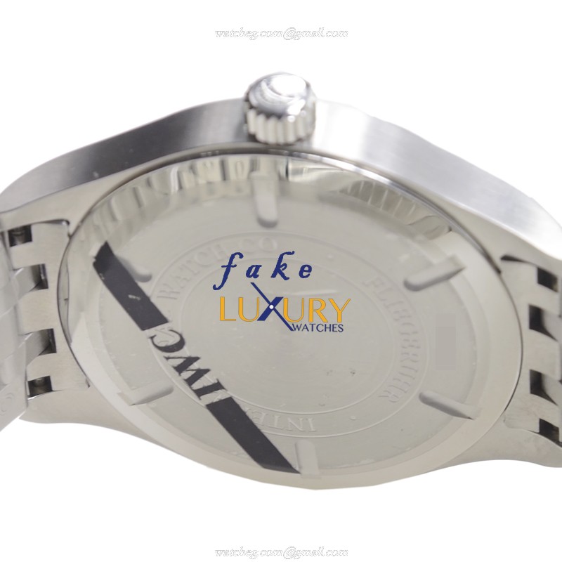 IWC IW326504 Replica Watch, Automatic Movement, Black Dial, Steel Bracelet - Image 4
