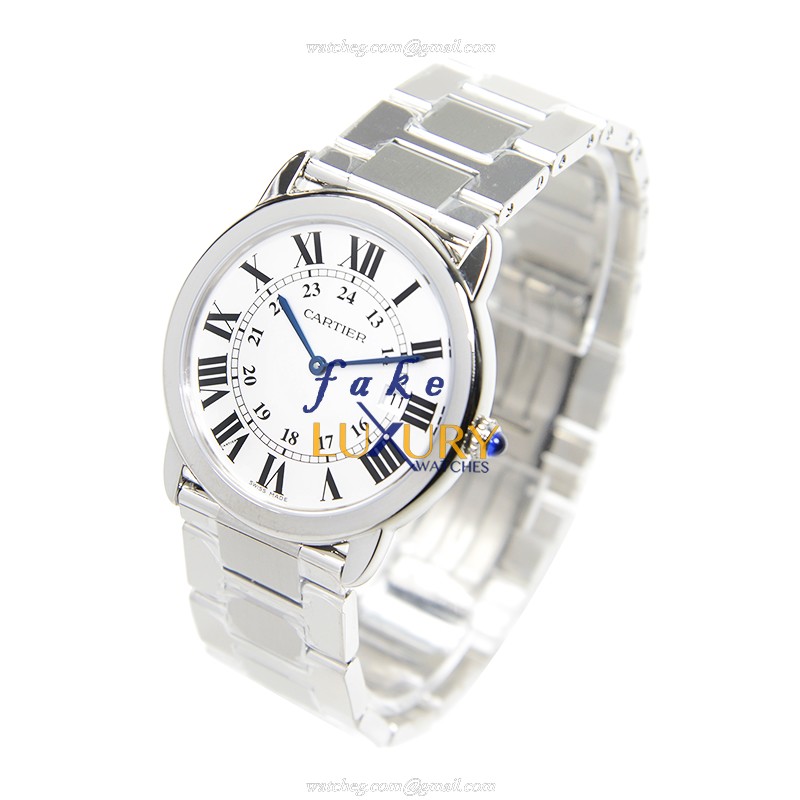 Cartier Ronde Solo W6701005 - Quartz - White Dial - Stainless Steel - Replica Watch - Image 3