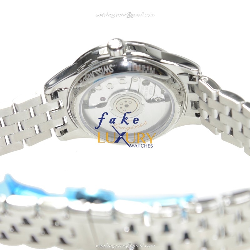 Longines Flagship L4.274.4.12.6 Automatic White Dial Stainless Steel Silver Strap Sapphire Crystal - Image 4