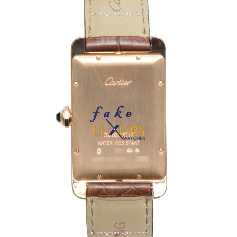 Cartier W2609156 TANK Automatic | 18kt Rose Gold Case | Ceramic Bezel | Swiss Movement | Replica - Image 3