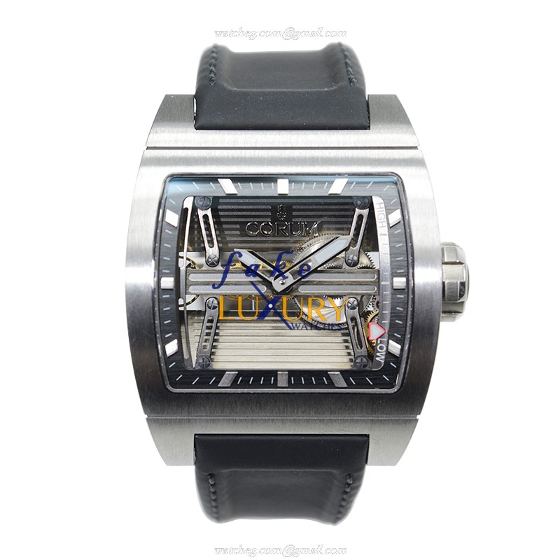 Corum Bridge 107.201.04-0F61 0000 Manual Wind Stainless Steel Gray Dial Replica Watch - Image 2