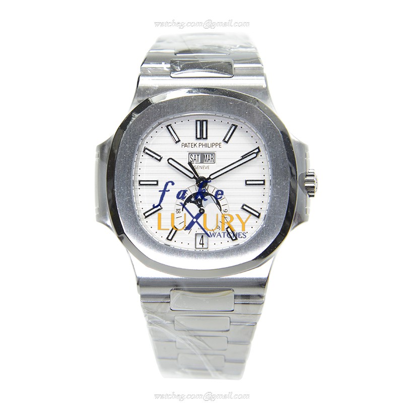 Patek Philippe 5726/1A-010 Nautilus Automatic Steel Silver Dial Replica Watch - Image 2