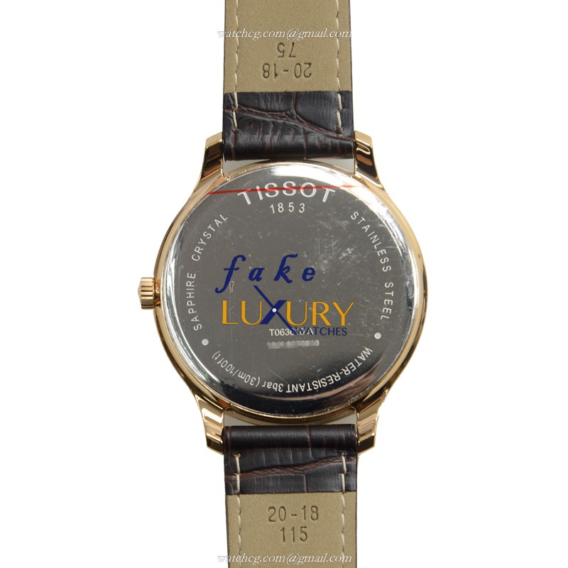 Tissot T-CLASSIC T063.610.36.037.00 Replica Watch, Quartz Movement, White Dial, Steel Case - Image 3