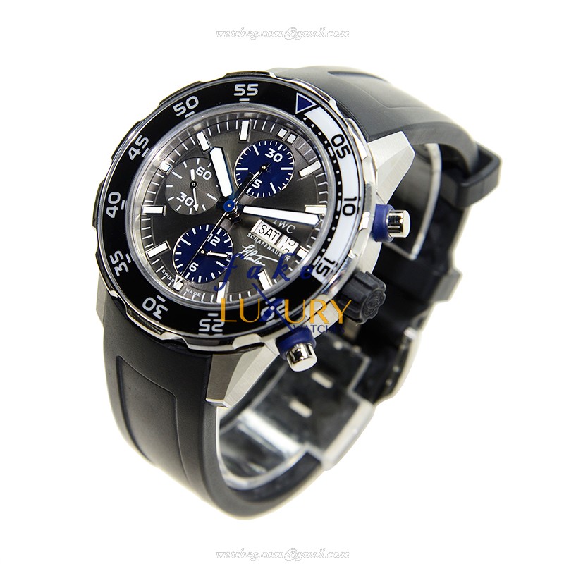 IWC IW376706 Aquatimer Replica Watch, Automatic Movement, Dark Grey Dial, Rubber Strap - Image 3