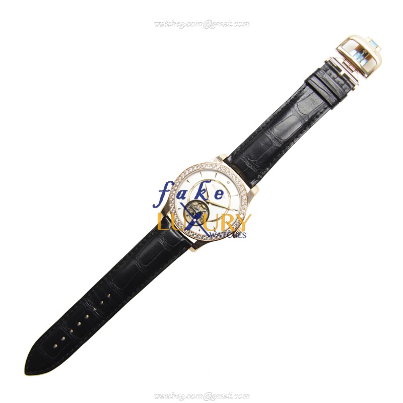 Jaeger-Lecoultre Q1662405 AUTO Swiss Movt 18kt Rose Gold Diamonds Replica Watch Silver Dial Steel - Image 2